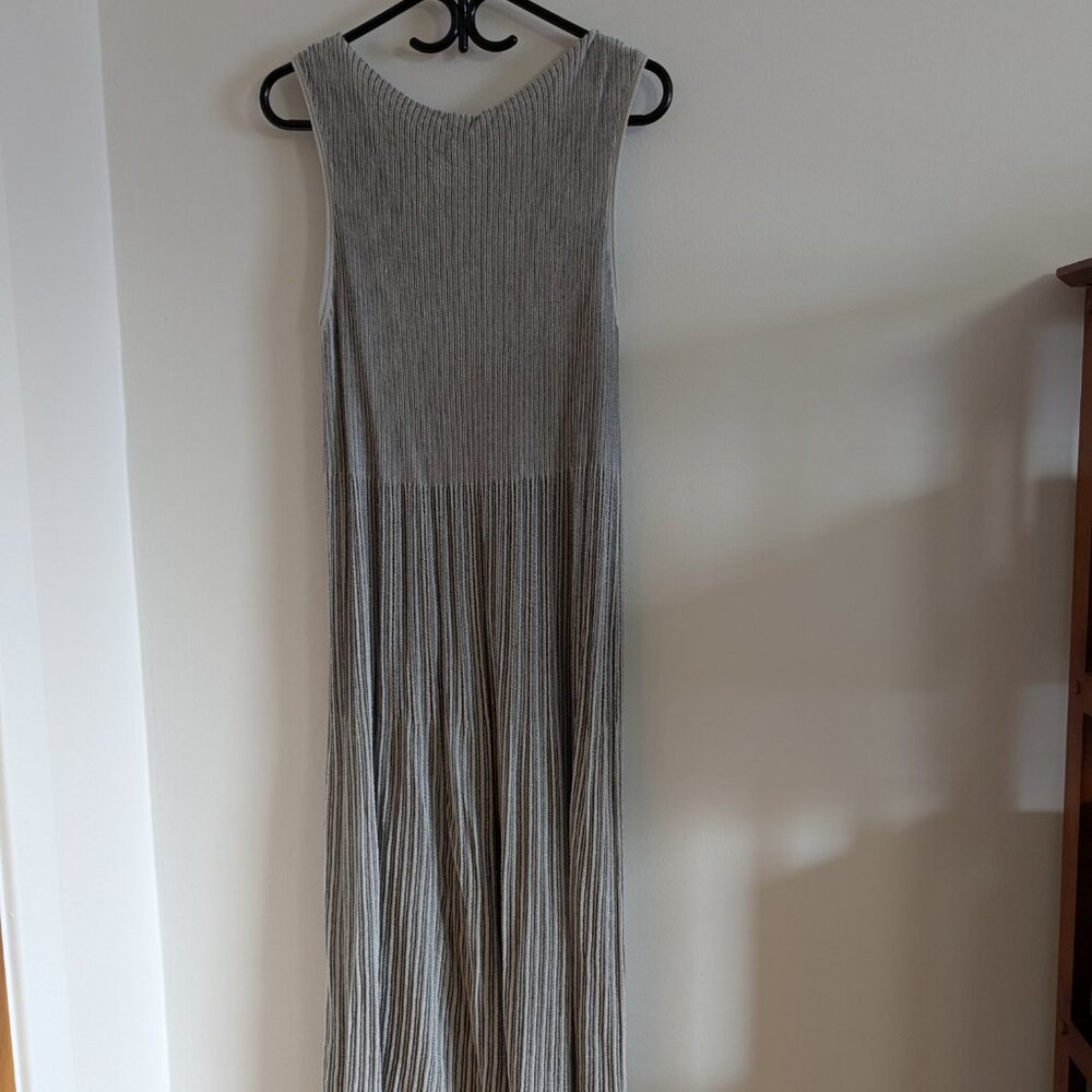 Sarah Pacini Gray Maxi Dress